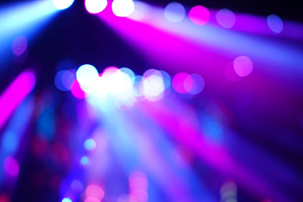 istock Defocused entertainment concert lighting on stage 635956914