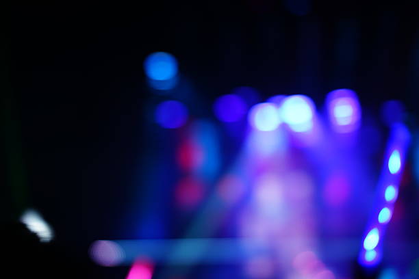 istock Defocused entertainment concert lighting on stage 635957168