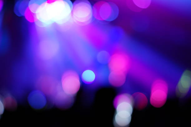 istock Defocused entertainment concert lighting on stage 635958596