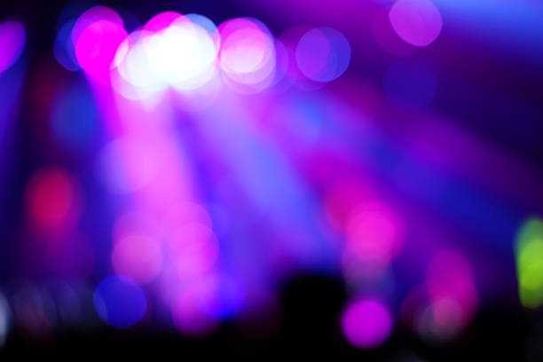 istock Defocused entertainment concert lighting on stage 635958676