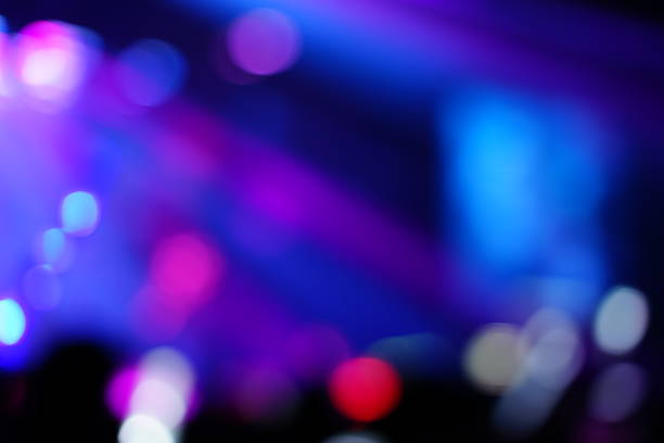 istock Defocused entertainment concert lighting on stage 635958724