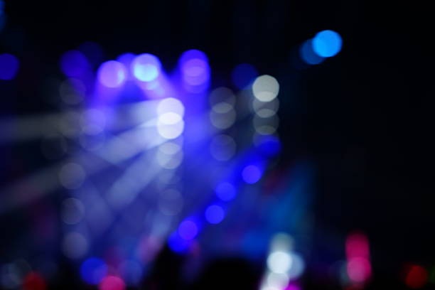 istock Defocused entertainment concert lighting on stage 635960494