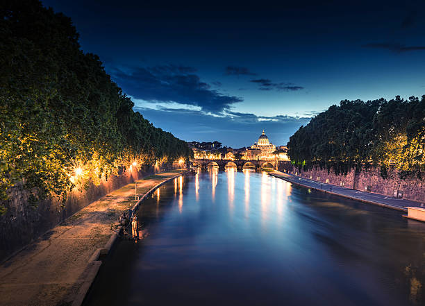 L’horizon de Rome au crépuscule - Photo