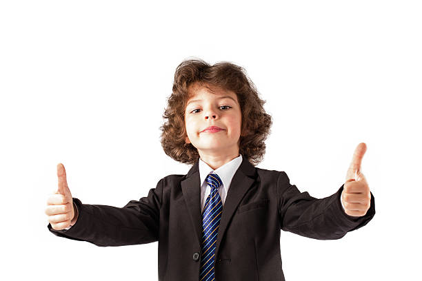 istock Funny boy showing a gesture with two hands, 