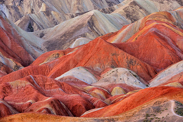 Zhangye Danxia Landform, Gansu, China Danxia landform, Zhangye, Gansu, China. danxia landform stock pictures, royalty-free photos & images