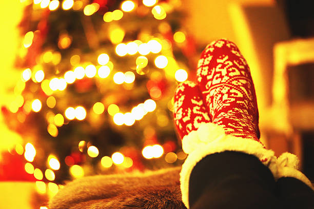 istock Celebrating Christmas at Cozy home 635964108