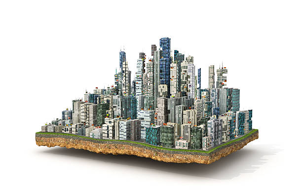 istock Concept of eco city. 635964440