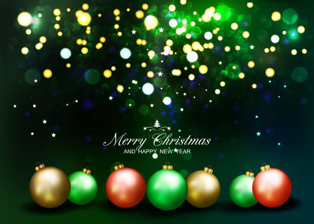 istock Christmas Background With Abstract Bokeh Lights and Christmas Ba 635965272