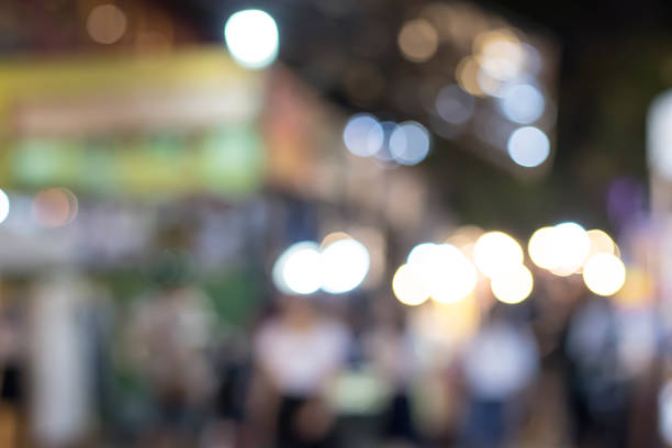 istock Blurry colorful lights of bokeh. 635965422