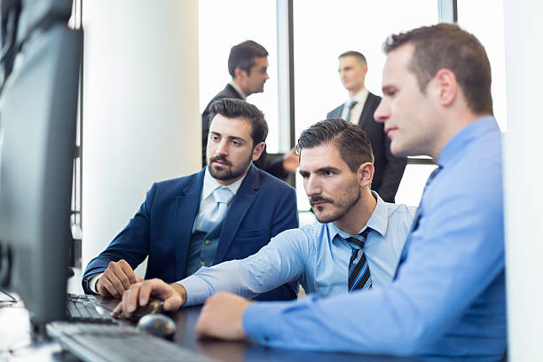 istock Business team working in corporate office. 635967802