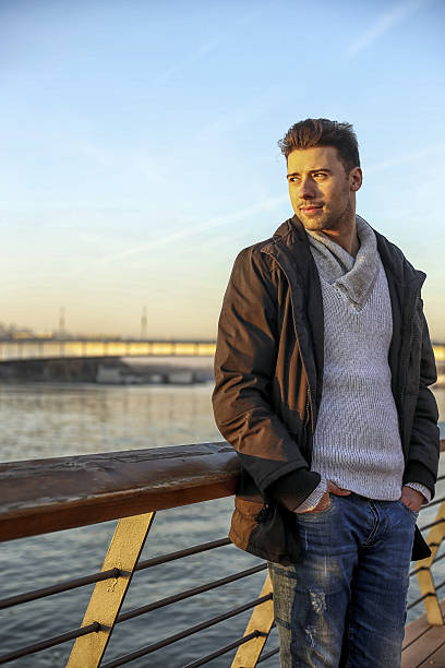 istock Handsome happy man enjoy at beautiful day 635982066