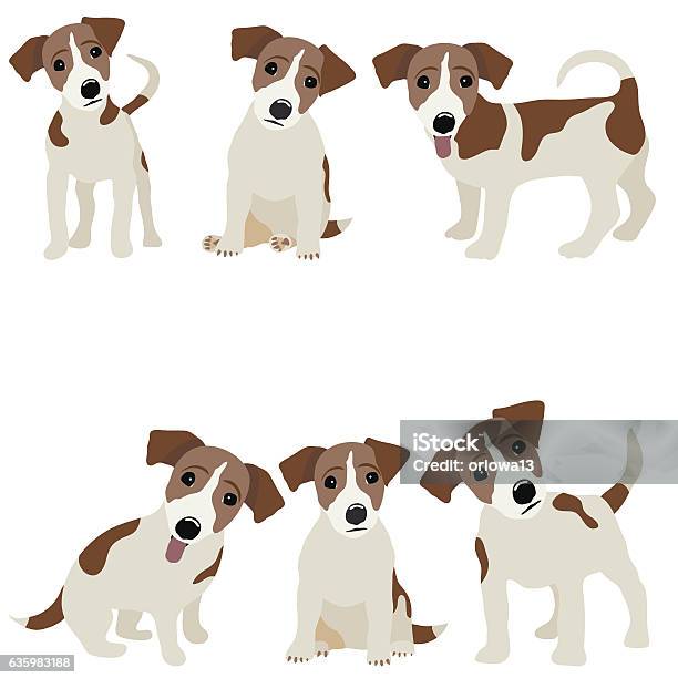 Jack Russell Terrier Vector Illustration Of A Dog Stock Illustration - Download Image Now - Jack Russell Terrier, Dog, Terrier