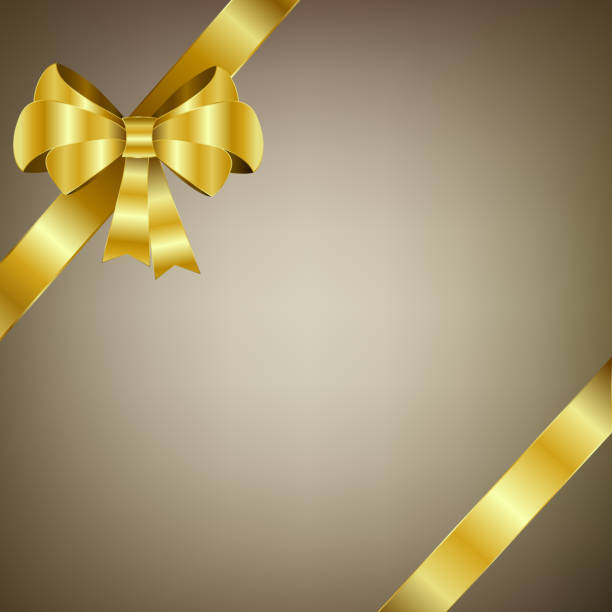 istock Gold Bow And Ribbon. Vector Holiday Illustration. Decoration 635983320