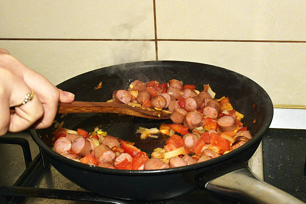 istock Egg, cheese, peppers, onion and sausage breakfast 635984744