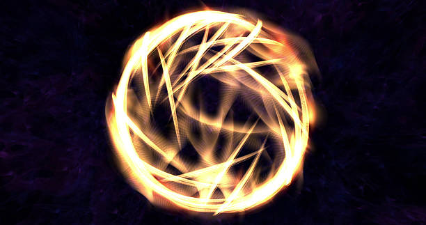 istock Computer generated image of mystic lights and shapes 635987950