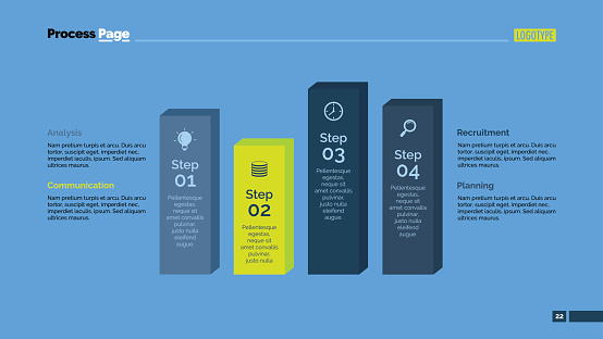 4 Bar Analysis Example Four Bars Diagram Slide Template Stock Illustration - Download Image ...