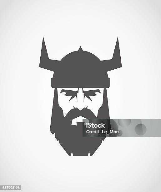 The Head Of Viking Wearing A Helmet Stock Illustration - Download Image Now - Viking, Viking Ship, Vector
