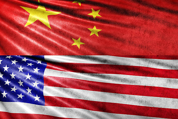 istock China and USA Flag 635998578