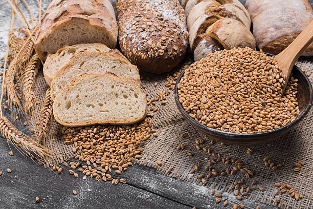 istock Bakery concept. Plenty of sliced bread background 635998924