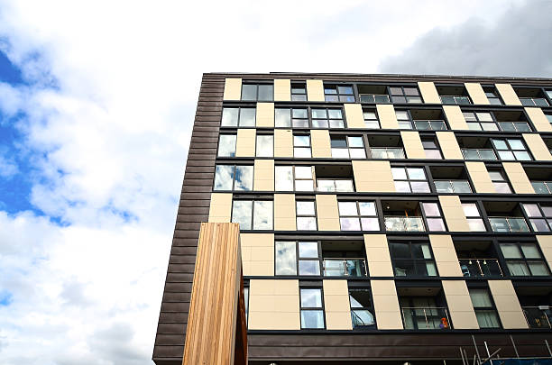 istock Modern block of flats 635999330
