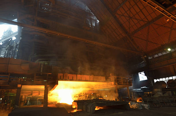 istock Inerior of the steel foundry 636002584