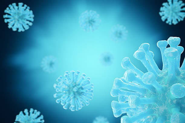 istock rendering bacteria virus or germs microorganism cells close-up. 636006038