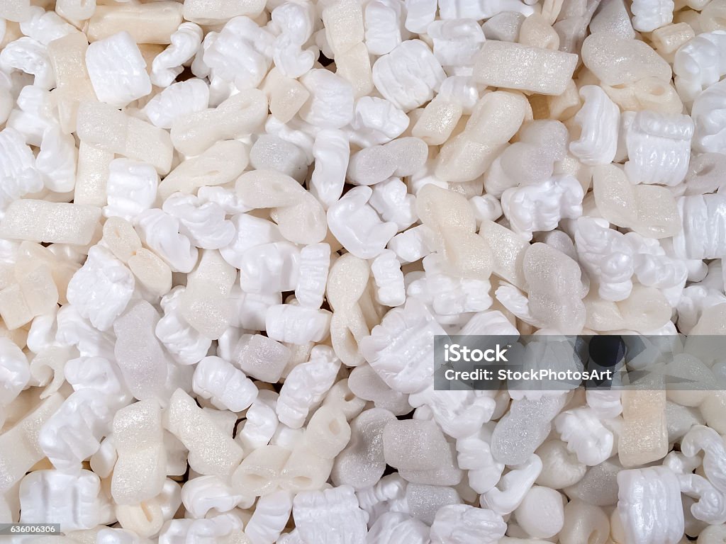 Package Padding Styrofoam Peanuts Used For Package Padding Background Texture Stock ...
