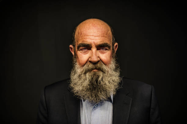 Bearded Senior Man Portrait, Age:70