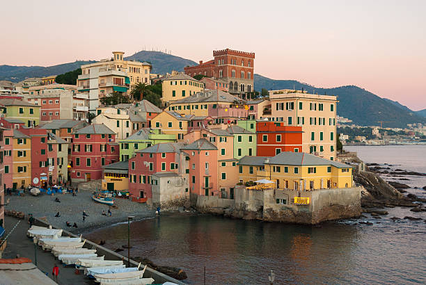 istock Boccadasse, a small sea district of Genoa, during the twilight 636007258