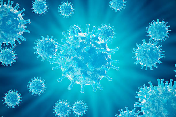 istock rendering viruses in infected organism, viral disease epidemic, virus abstract 636009174