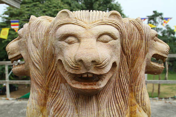 istock Kirin statue located inside the temple Thailand. 636009212