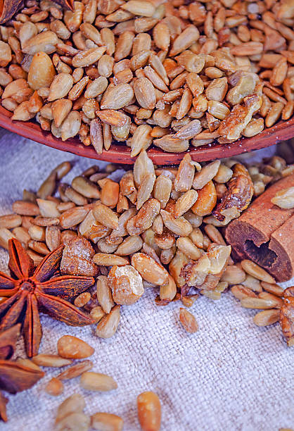 istock Sunflower seeds  star anise  cinnamon 636009820