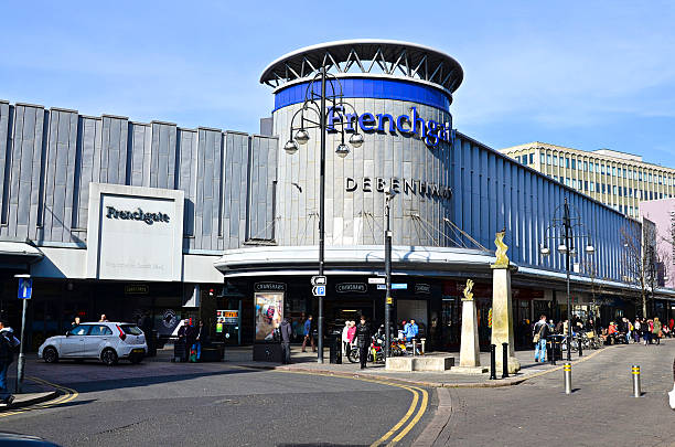 Frenchgate shopping cantre  Main entrance to Frenchgate shopping centre in Doncaster UK, photo taken on 14/03/2016, editorial photo doncaster photos stock pictures, royalty-free photos & images