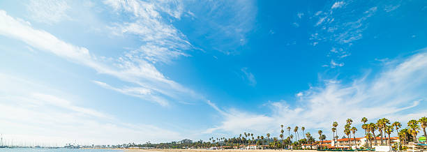 istock blue sky over Santa Barbara coastline 636011102
