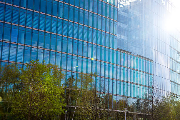 istock Office buildings close up in a big city 636011208