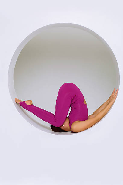 istock flexible body, yoga woman 636018062