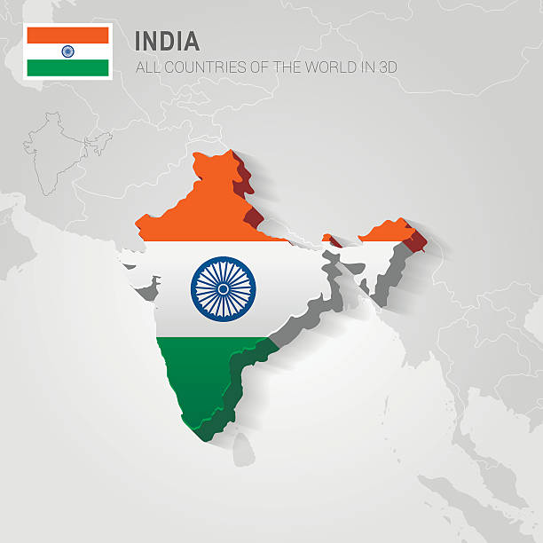India Map Cd R India Map 3d Stock Photos, Pictures & Royalty-Free Images - iStock