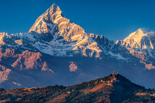 The Annapurna region is in western Nepal where some of the most popular treks (Annapurna Sanctuary Trek, Annapurna Circuit) are located. Peaks in the Annapurnas include 8,091m Annapurna I, Nilgiri and Machhapuchchhre. The Annapurna peaks are among the world's most dangerous mountains to climb, 
