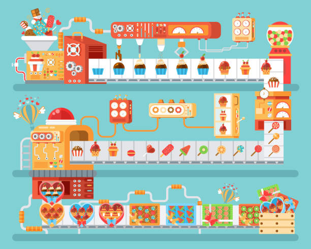 Candy Factory Vector Art Icons And Graphics For Free Download