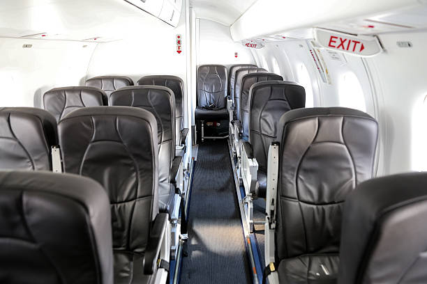 istock Aircraft cabin of an Airplane 636021182