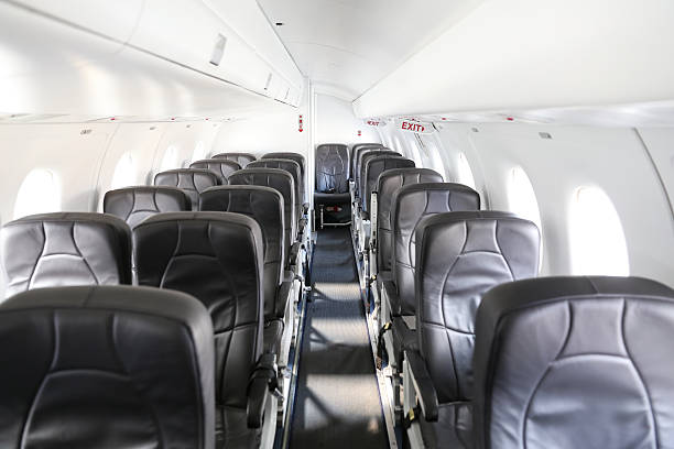 istock Aircraft cabin of an Airplane 636021328