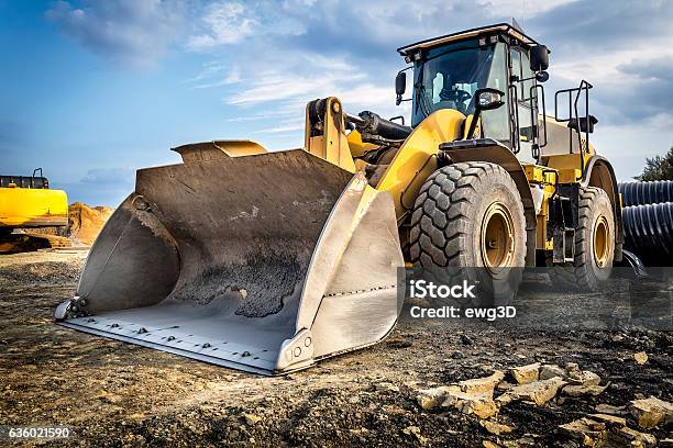 Earth Mover In A New Highway Construction S3 Poland Stock Photo - Download Image Now