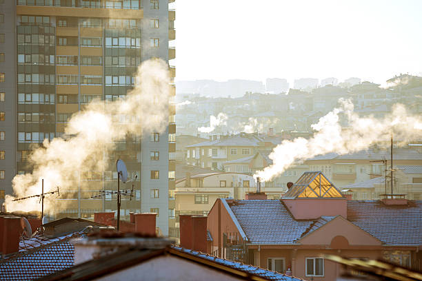 City Life at winter - Sunny day