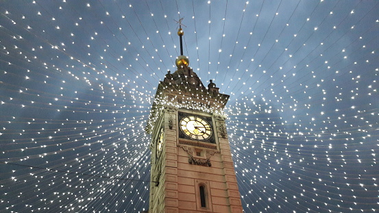 Brighton clock tower at Christmas