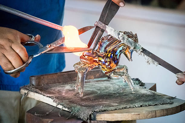 Glass Blowing Factory in Mexico making various glass products ++ PROPERTY RELEASE INCLUDES HORSE SCULPTURE AND FACTORY+++