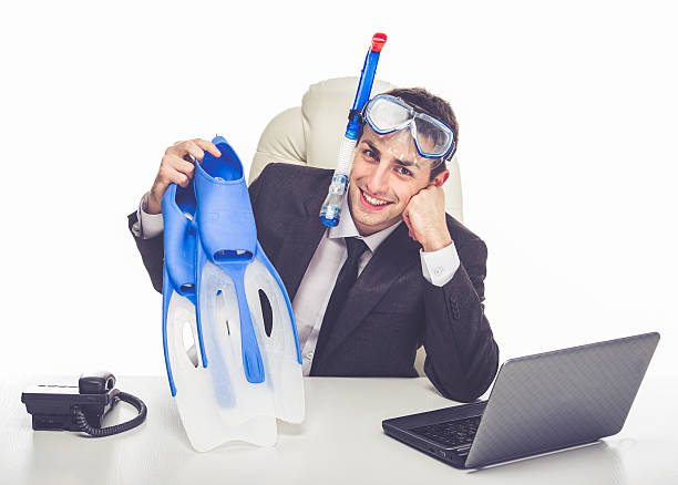 istock Businessman wants vacation 636029212
