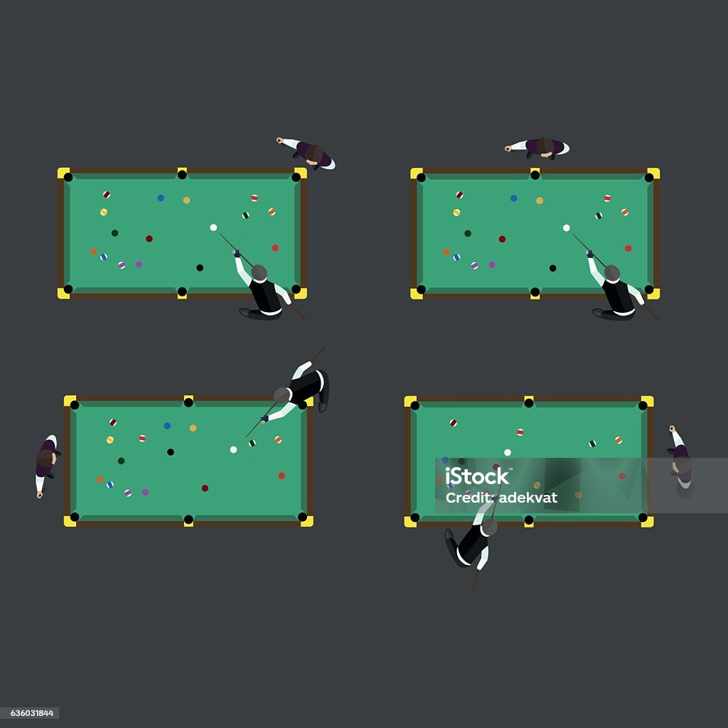 Billards Visual Basic Billiards Game Table Equipment Vector Stock Illustration - Download ...