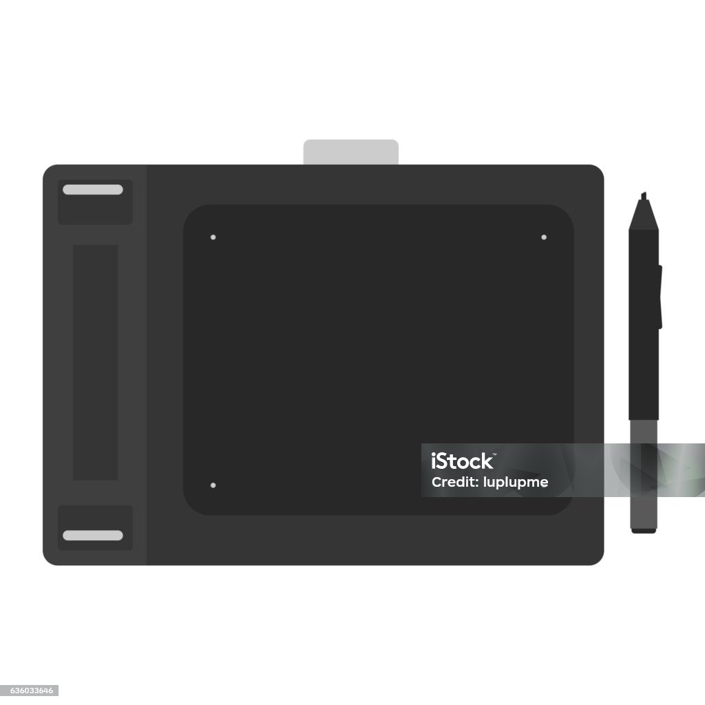Graphics Tablet Vector Graphics Tablet Vector Illustration Stock Illustration - Download Image ...