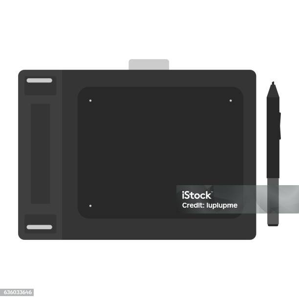 Graphics Tablet Vector Graphics Tablet Vector Illustration Stock Illustration - Download Image ...