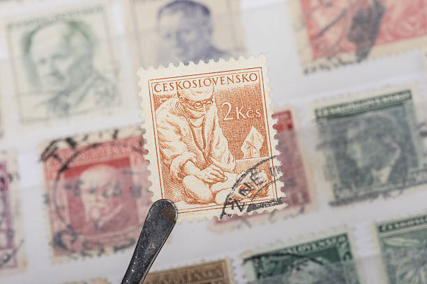 istock postage stamp of Czekoslovakia 636034308